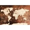 Tapeta historická mapa světa na dřevěném pozadí