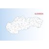 Tapeta podrobná mapa Slovenské republiky