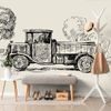 Samolepící tapeta retro nákladní automobil v uměleckém provedení