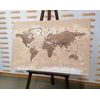 Obraz mapa světa ve vintage provedení
