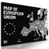 Obraz černobílá mapa Evropské unie v moderním provedení
