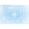 Samolepící tapeta světle modrá Mandala s orientálním nádechem
