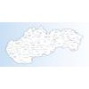 Obraz na korku podrobná mapa Slovenské republiky