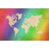 Samolepící tapeta minimalistická mapa světa