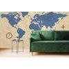 Vintage samolepící tapeta mapa světa