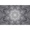 Tapeta nádherná Mandala v černobílém provedení