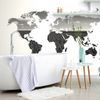Samolepící tapeta černobílá mapa v zajímavém provedení