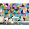 Jedinečná samolepící tapeta vzor z barev