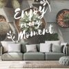 Samolepící fototapeta se stylovým nápisem Enjoy every moment