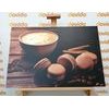 Obraz cappuccino s makronky