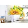 Samolepící tapeta krásná malba slunečnice