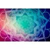 Samolepící tapeta Mandala na barevném pozadí