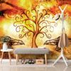 Samolepící tapeta havrani s bájným stromem života