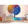 Samolepící tapeta pestrobarevný strom v akvarelovém provedení