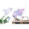 Samolepící tapeta mapa v jemných pastelových barvách