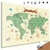 Obraz na korku pohádková mapa světa