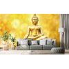 Samolepící fototapeta Buddha na zlatém abstraktním pozadí