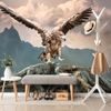 Samolepící fototapeta impozantní orel nad horami