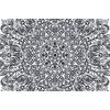 Tapeta černobílá Mandala ve stylu květin