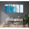 5-dílný obraz divoká vlna