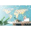 Tapeta mapa světa pro děti