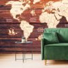 Samolepící tapeta historická dřevěná mapa