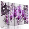 5-dílný obraz okouzlující květiny na abstraktním pozadí