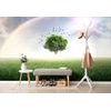 Samolepící tapeta magický strom pod duhou