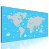 Obraz mapa světa s motivem moře