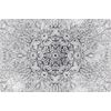 Tapeta obraz umělecká Mandala v černobílém provedení