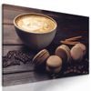 Obraz cappuccino s makronky