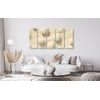 5-dílný obraz jemný luxus v sépiovém provedení