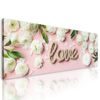 Obraz nápis Love na romantickém pozadí