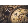 Neobyčejná fototapeta zlaté kapesní hodinky
