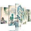 5-dílný obraz malovaná čínská země