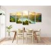 5-dílný obraz překrásný pohled na letní přírodu