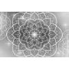 Samolepící tapeta černobílá Mandala s orientálním nádechem