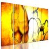 5-dílný obraz abstraktní oranžový květ