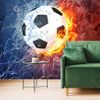 Samolepící tapeta fotbalový míč s abstraktním pozadím