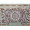 Obraz jedinečná bílo-hnědá Mandala harmonie