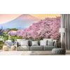 Samolepící fototapeta sakura pod japonskou Fuji