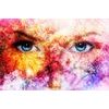 Originální samolepící tapeta abstraktní tvář ženy