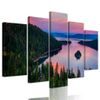 5-dílný obraz letní západ slunce