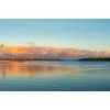 Samolepící fototapeta západ slunce u jezera