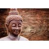 Obraz Buddha u dřevěného pozadí