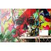 Originální samolepící tapeta lebka v graffiti stylu