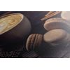 Obraz cappuccino s makronky
