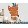 Samolepící tapeta kamarádská liška s peříčky
