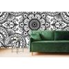Samolepící tapeta černobílá Mandala