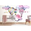 Samolepící tapeta létající pohádkové balóny